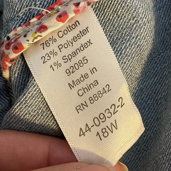 Taillissime Denim Women’s Jacket Size 18W - Picture 5 of 6